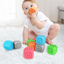 10Pcs Baby Press Hand Ball Baby Can Bite Tooth Gel Multi-Texture Soft Rubbe
