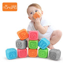 10Pcs Baby Press Hand Ball Baby Can Bite Tooth Gel Multi-Texture Soft Rubbe