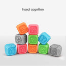 10Pcs Baby Press Hand Ball Baby Can Bite Tooth Gel Multi-Texture Soft Rubbe