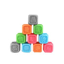 10Pcs Baby Press Hand Ball Baby Can Bite Tooth Gel Multi-Texture Soft Rubbe