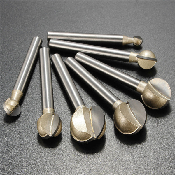 6mm Shank 6-20mm Steel Ball Cutter Woodworking Milling Cutter Carving Tool