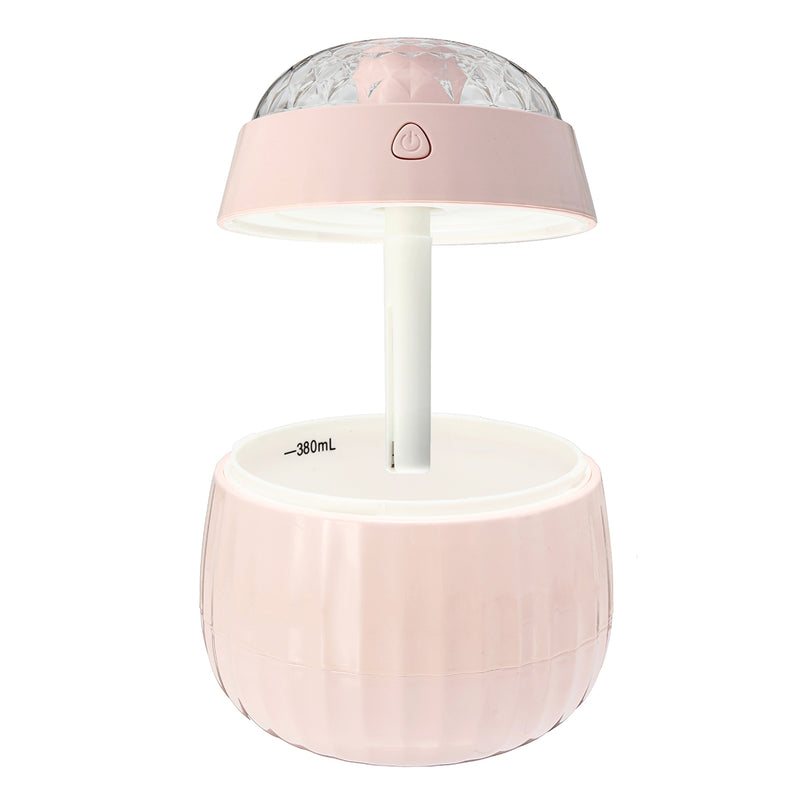 380ML Ultrasonic Humidifier Air Purifier Aroma Diffuser Room Nebulizer LED Lamp