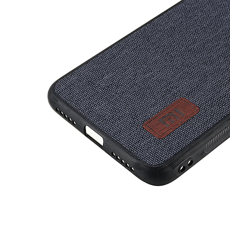 Bakeey Luxury Fabric Splice Soft Silicone Edge Shockproof Protective Case For Xiaomi Redmi 7 / Redmi Y3