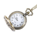 DEFFRUN PARIS Famous European Architecture Pattern Quartz Pocket Watch