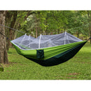 300kg Portable Double Camping Hammock Parachute Fabric With Mosquito Net