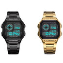 Panars Watch Men Sport Digital Watches Chronograph Waterproof Watch Stainle
