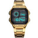 Panars Watch Men Sport Digital Watches Chronograph Waterproof Watch Stainle
