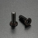 Suleve M3CH4 100Pcs M3 Carbon Steel Countersunk Hex Socket Screw 6-20mm Flat Head Hex Screw Metric