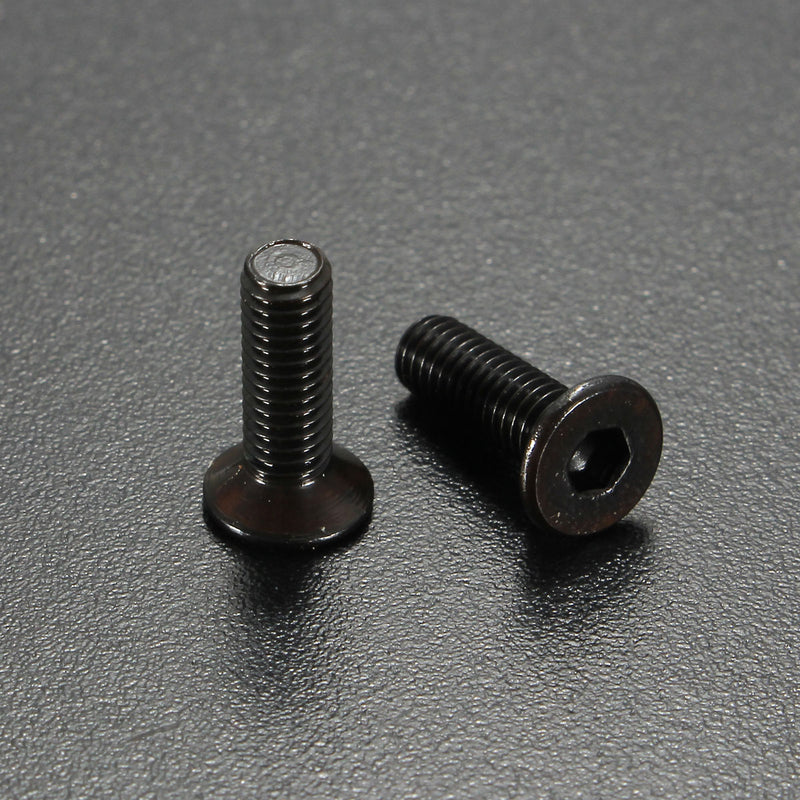 Suleve M3CH4 100Pcs M3 Carbon Steel Countersunk Hex Socket Screw 6-20mm Flat Head Hex Screw Metric