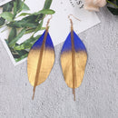 Fashion Jewelry Fuorescent Double Color Exotic Dangle Eardrop Earring Long MM3Q5