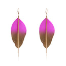 Fashion Jewelry Fuorescent Double Color Exotic Dangle Eardrop Earring Long MM3Q5