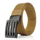 TUSHI 125cm x 3.4cm Zinc Alloy Quick Release Buckle Nylon Tactical Belt Casual Belts Business Belt