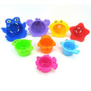 Stacking Cups Bath Toys for Toddlers: the Sea Animal Stacker with Holes for