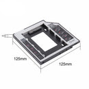 2X(Universal Sata 2Nd Hdd Ssd Hard Drive Caddy 9.5Mm For Cd/Dvd-Rom Optical