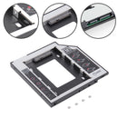 2X(Universal Sata 2Nd Hdd Ssd Hard Drive Caddy 9.5Mm For Cd/Dvd-Rom Optical