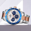 NAVIFORCE 9147 Waterproof 24 Hours Men Watch Full Steel Business Style Quartz Watch