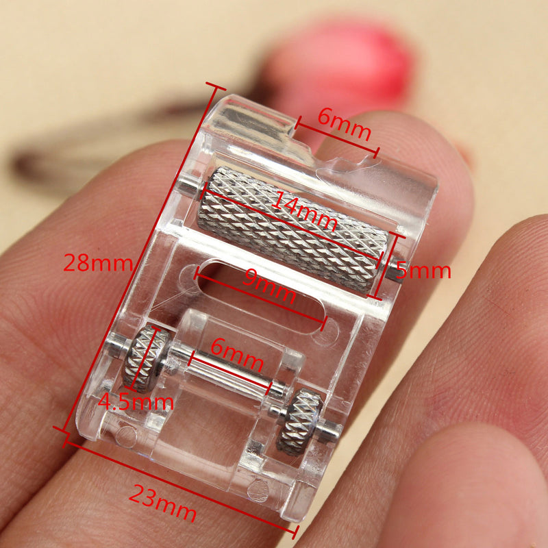 Leather Roller Presser Foot Replacement For Brother Singer Sewing Machine