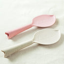 Eco Non-stick Wheat Straw Leaf Shape Standing Rice Spoon Dinnerware Accessories Kitchen Tools