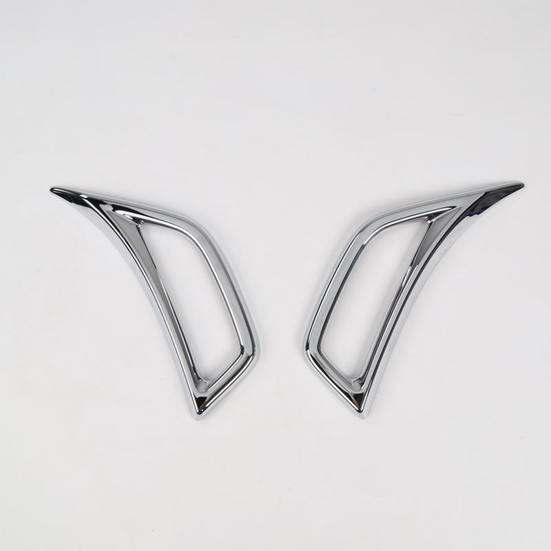 2Pcs Car Leaf Plate Air Inlet Trim Cover Moulding Trim Strip for Jeep for Wrangler JL 2018