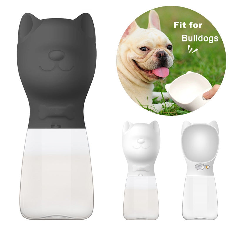 480Ml Portable Pet Water Bottle For Dogs French Bulldog Pug Travel Puppy Ca