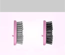 Portable Electric Hair Ionic Brush Hair Straightener Brush Negative Ion Comb Anti-Static Massage Mini Straight Hair Comb Hair Beauty Electric Massager