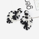 New Long Dangle Acetic Acid Board Green Leaves Earrings Party Jewelry Acces