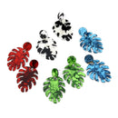 New Long Dangle Acetic Acid Board Green Leaves Earrings Party Jewelry Acces