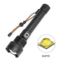 XANES 1907 XHP70 1900 Lumens 3 Modes Zoomable USB Rechargeable LED Flashlight Outdoor 18650/26650 Flashlight LED Torch Light