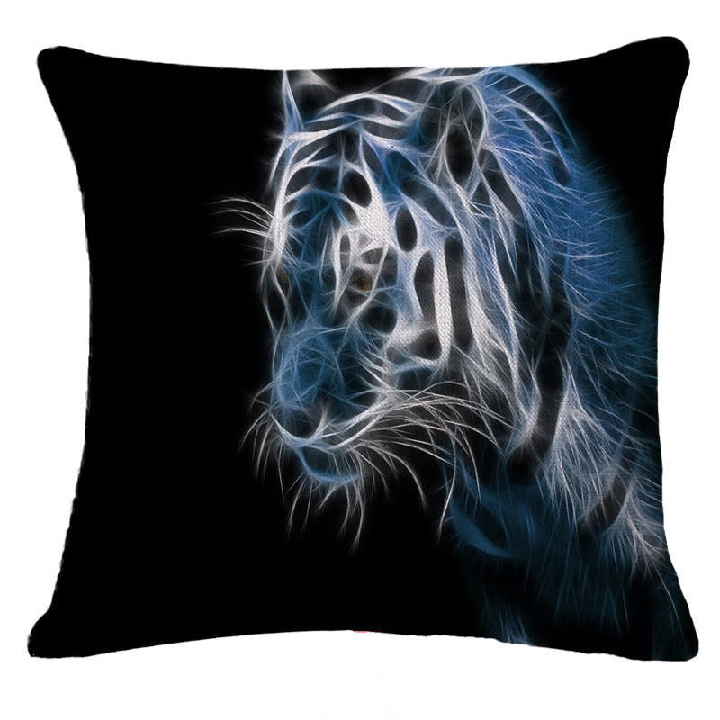 Honana 45x45cm Home Decoration Black 3D Fluorescence Animals 6 Optional Patterns Pillow Case