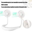 Hand Free Usb Personal Fan- Portable Handheld Mini Led Fan Headphone Design E2N8