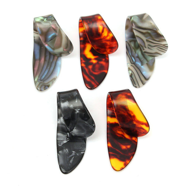 5Pcs Celluloid Guitar Picks Guitar Thumb Plectrums for Guitar