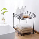 Double-Layer Tableware Storage Rack Holder Shelf Dish Drain For Kitchen StorS9E6