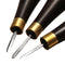WUTA Leather Craft Tool Diamond Stitching Awl Ebony Blackwood Handle Leather Craft Sewing Awl Kit