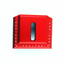 Aluminum Alloy 2-1/2 Inch 90 Degree Saddle Square L Shape Right Angle Marking Ruler Woodworking Scribe Ruler Positioning Measuring Ruler