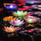 5-Color Led Colorful Lotus Lamp Creek Wishing Lamp Lotus Floating Flower-Sh