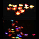 5-Color Led Colorful Lotus Lamp Creek Wishing Lamp Lotus Floating Flower-Sh