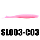 SeaKnight SL003 6pcs/bag 6.2g 89mm/3.5in Soft Fishing Lure T-Tail Flexible Swimbait Fishing Bait