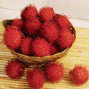 Egrow 5Pcs/Pack Rambutan Seeds Red Fruits Bonsai Plants Home Garden Ornamental Trees