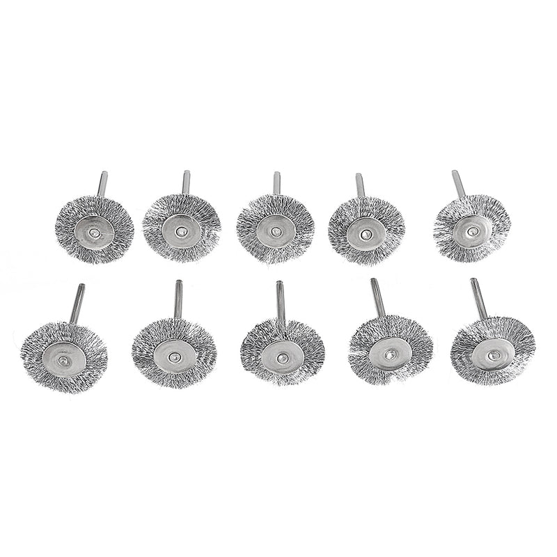 20pcs Stainless Steel Wire Brush Set Cleaner Polishing Brushes Cup Wheel For Dremel Rotary Tool