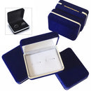 Velvet Square Earring Ring Cuff Links Storage Jewelry Packing Gift Box