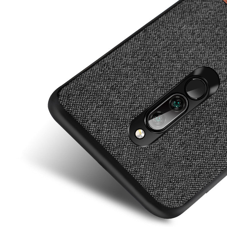 For Xiaomi Redmi 8 Case Bakeey Luxury Fabric Splice Soft Silicone Edge Shockproof Protective Case For Xiaomi Redmi 8