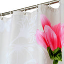 200X200Cm Polyester Red Peony Shower Curtain Thicken Fabric Bathroom Curtai T7B7