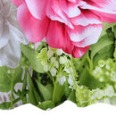 200X200Cm Polyester Red Peony Shower Curtain Thicken Fabric Bathroom Curtai T7B7