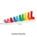 Children Wooden Montessori Materials Learning To Count Numbers Matching Digital Shape Match Early Education Teaching Math Toys