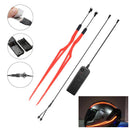 Motorcycle Helmet Led Light Strip Motor Bike Night Riding Flashing