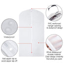 Moth Proof Garment Bags,Garment Cover,8 Pack Clear Garment Bags,Hanging Gar