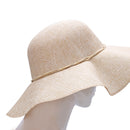 Summer Straw Hat Women Big Wide Brim Beach Hat Sun Hat Foldable Sun Block U D8O1