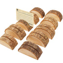 20Pcs Rustic Natural Wood Table Name Number Place Card Holder Memo Note Pho