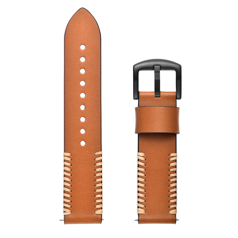 Replacement 20mm Leather Watch Band for Xiaomi Amazfit Pace Youth Smart Watch