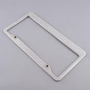Stainless Steel Metal Noble Luxury Bling Crystal Number License Plate Frame